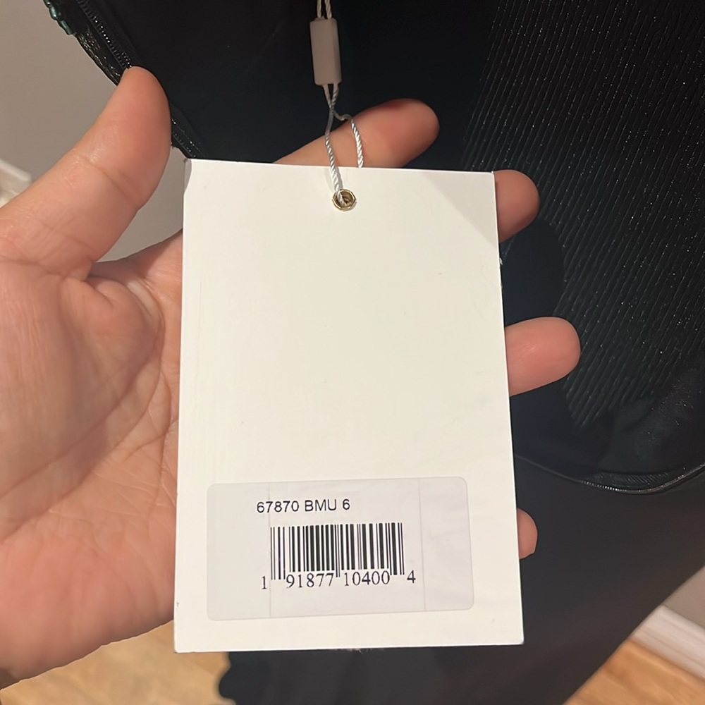 MAC DUGGAL Beaded Illusion High Neck Jersey Skirt Trumpet Gown NWT - Picture 16 of 17